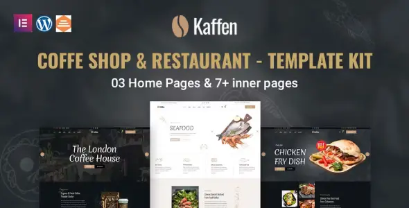 Kaffen – Coffe Shop & Restaurant Elementor Template Kit